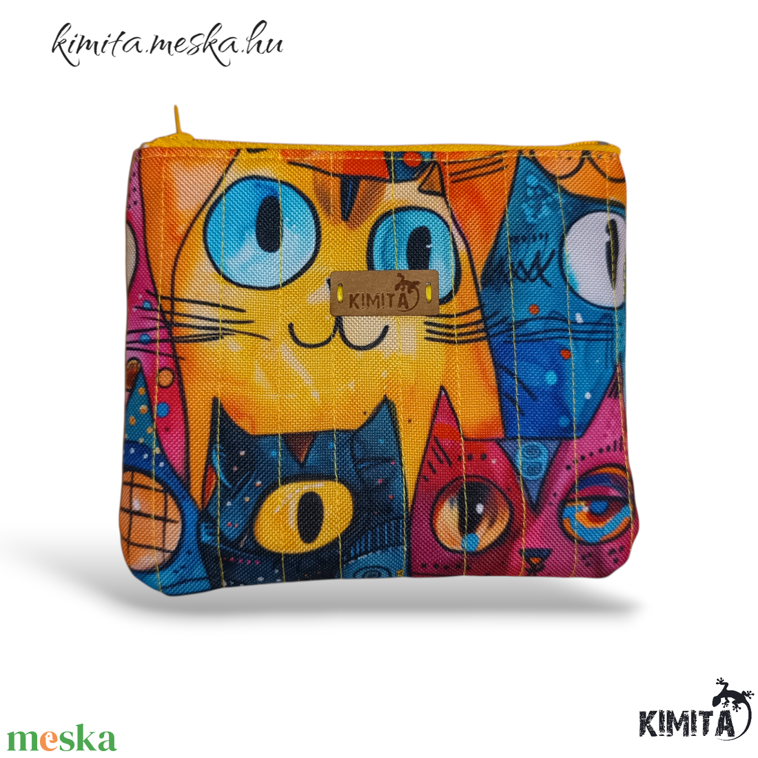 Kis méretű neszesszer - cicák - táska & tok - neszesszer - Meska.hu