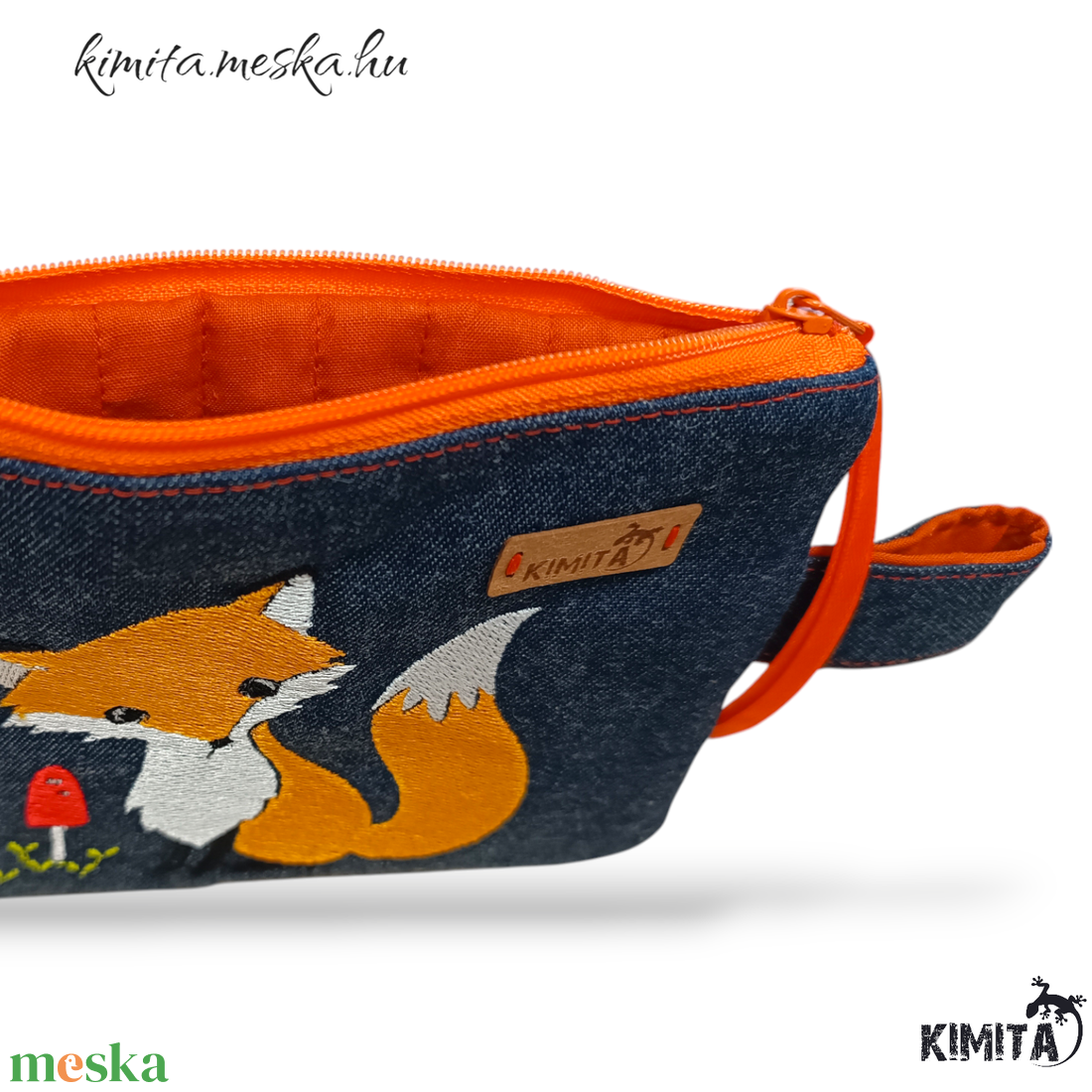 Kis méretű neszesszer - róka - táska & tok - neszesszer - Meska.hu