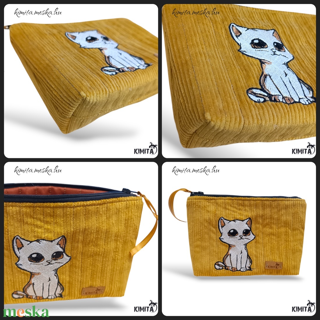 Neszesszer - Cicás kord - táska & tok - neszesszer - Meska.hu