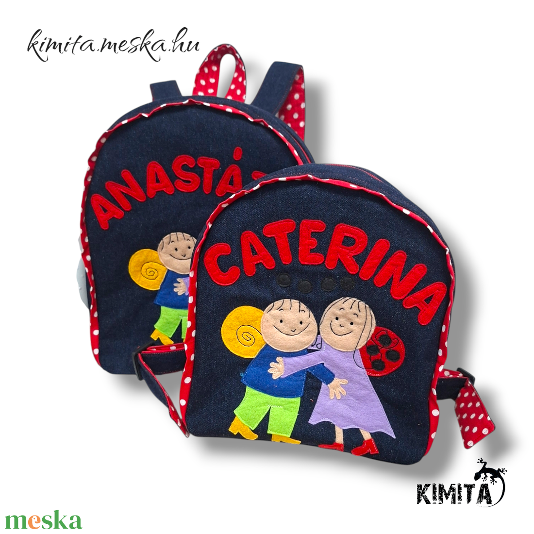 Mese mintás hátizsákok - táska & tok - hátizsák - kishátizsák - Meska.hu