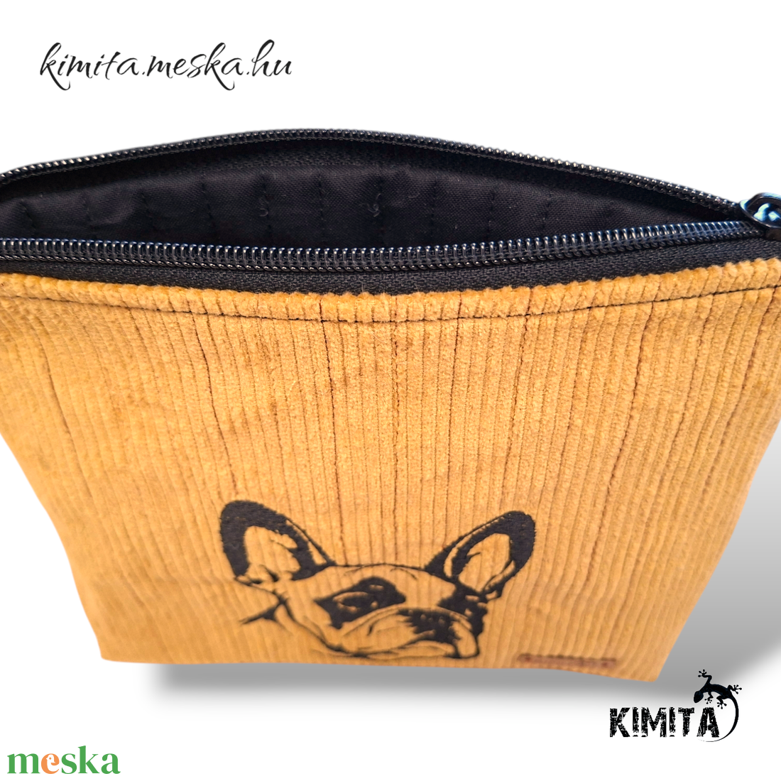 Neszesszer - Boston terrier-kord - táska & tok - neszesszer - Meska.hu