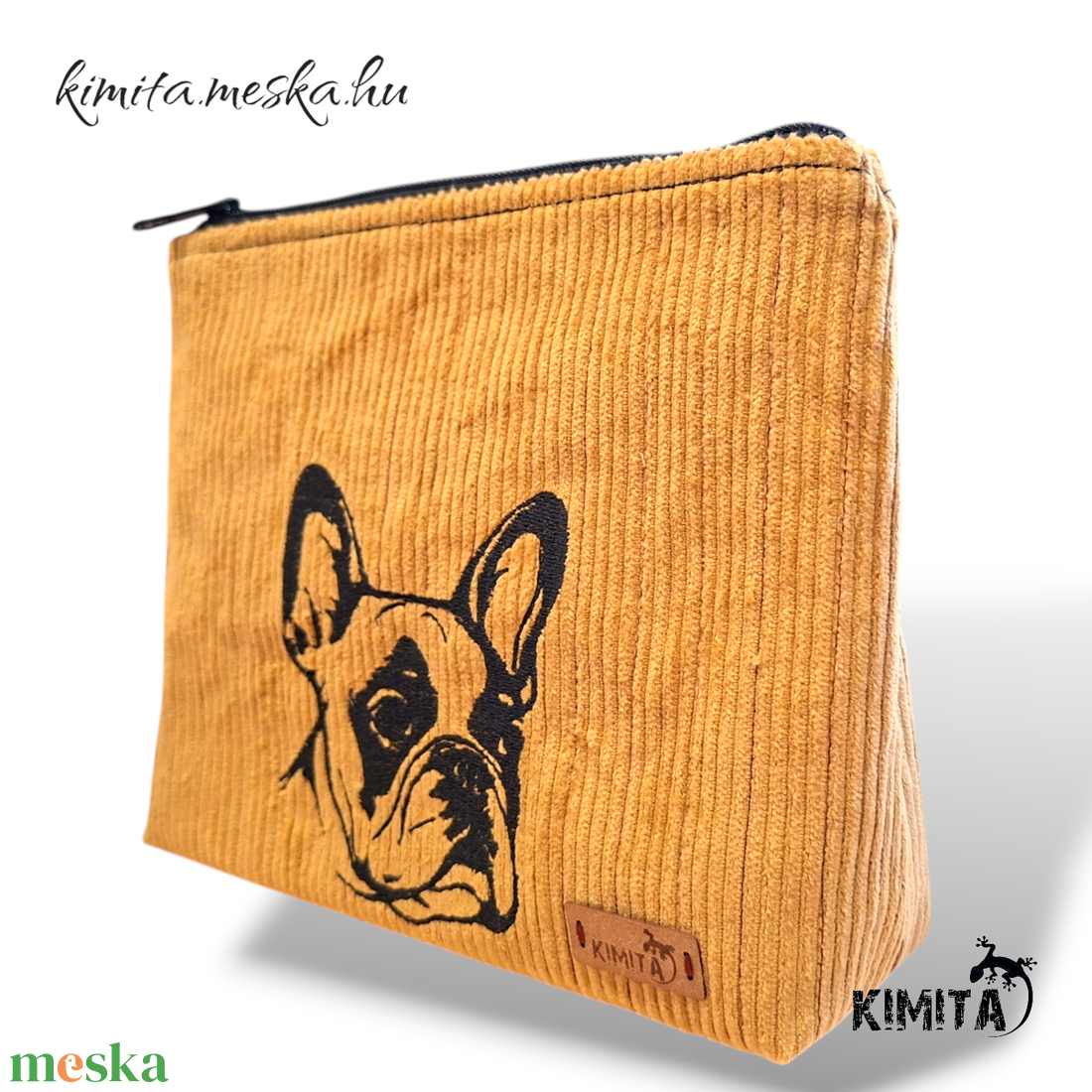 Neszesszer - Boston terrier-kord - táska & tok - neszesszer - Meska.hu