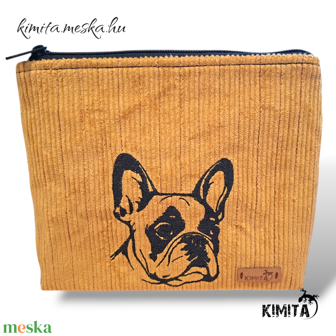 Neszesszer - Boston terrier-kord - táska & tok - neszesszer - Meska.hu