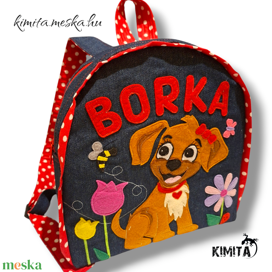 Kutyás hátizsák - játék & sport - ovis felszerelés - ovis hátizsák - Meska.hu