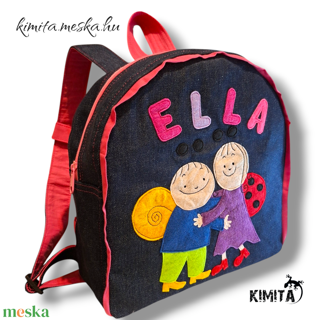 Mese mintás hátizsák - táska & tok - hátizsák - kishátizsák - Meska.hu