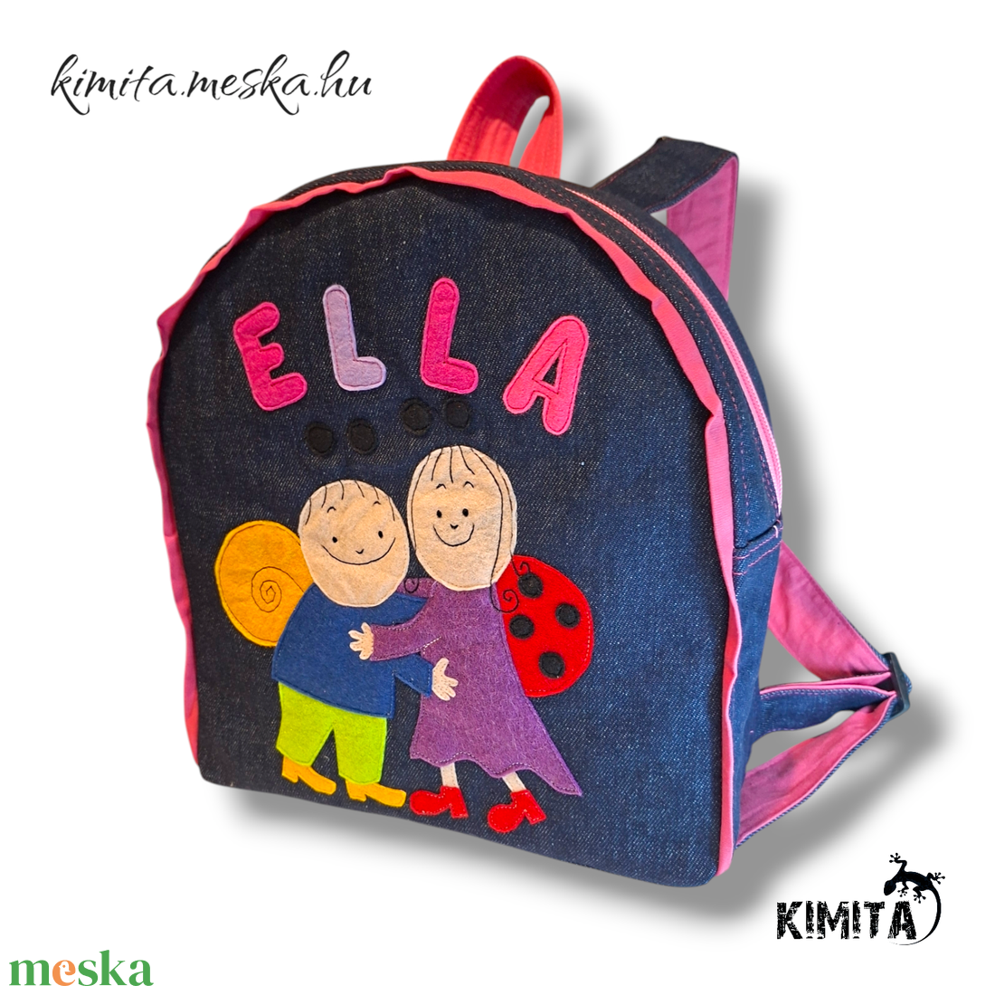 Mese mintás hátizsák - táska & tok - hátizsák - kishátizsák - Meska.hu