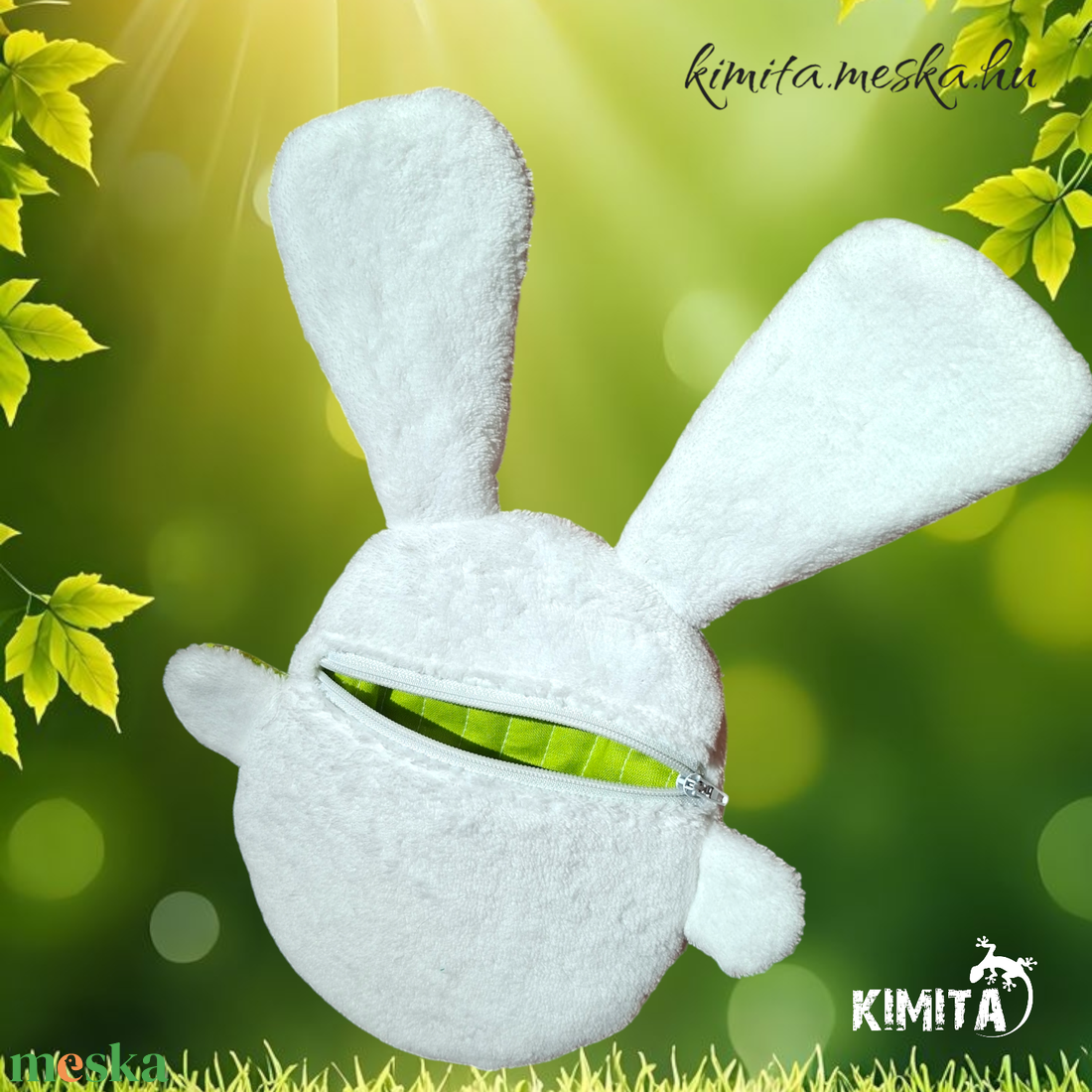 Pénzátadó nyuszi-húsvét - ünnepi díszek, dekorációk - húsvéti díszek és dekorációk - húsvéti pénzátadó - Meska.hu