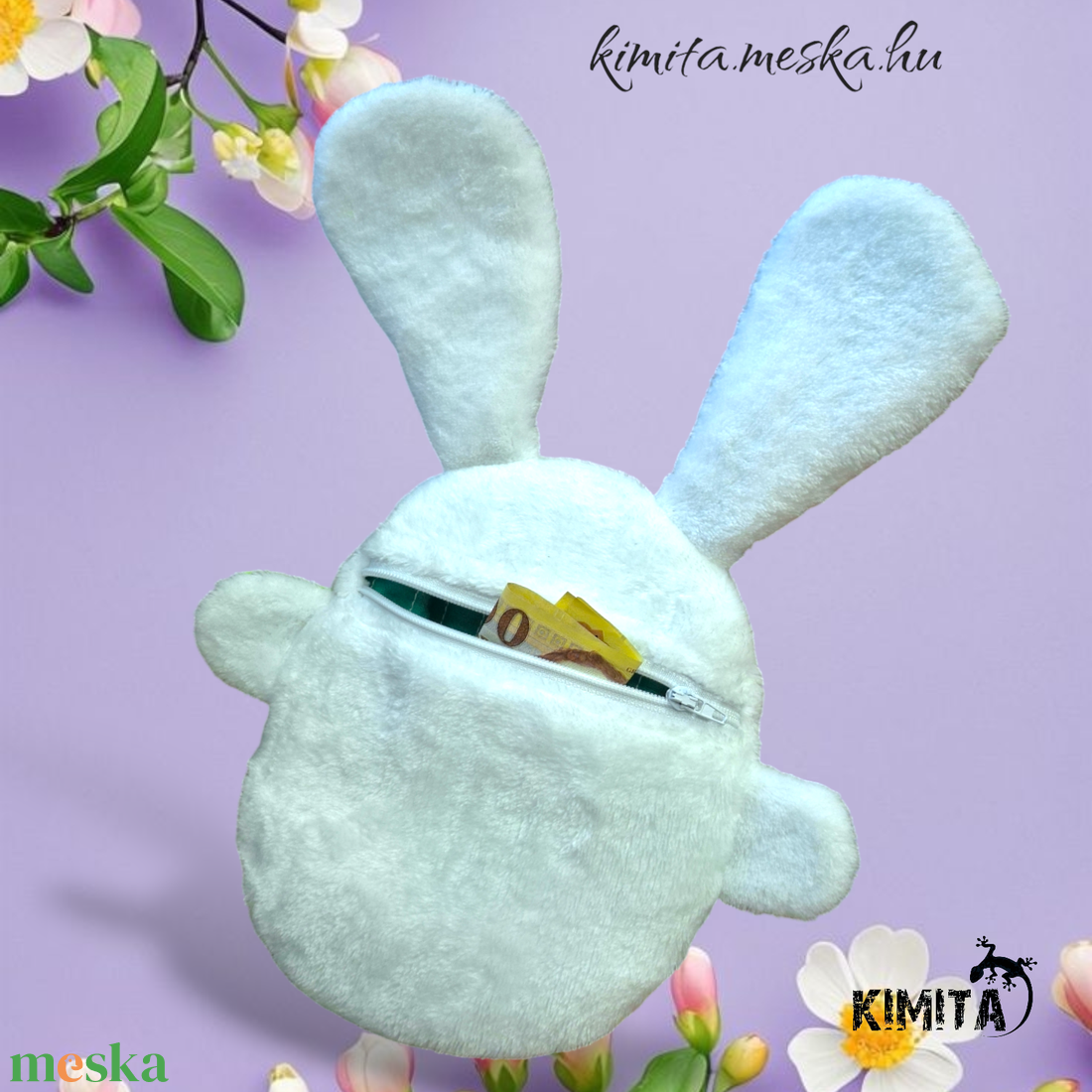 Pénzátadó nyuszi-húsvét - ünnepi díszek, dekorációk - húsvéti díszek és dekorációk - húsvéti pénzátadó - Meska.hu