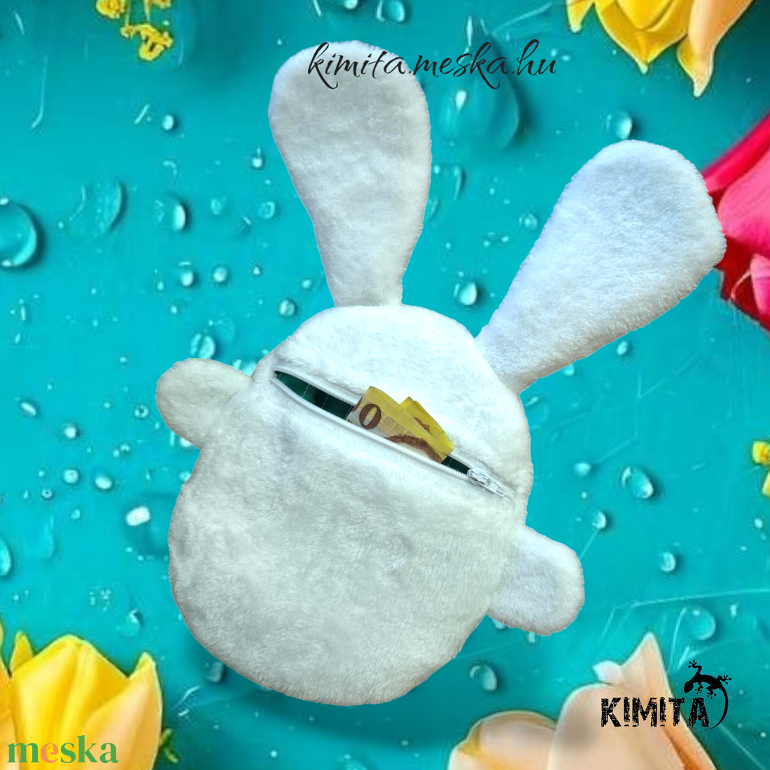 Pénzátadó nyuszi-húsvét - játék & sport - plüssállat & játékfigura - nyuszi - Meska.hu