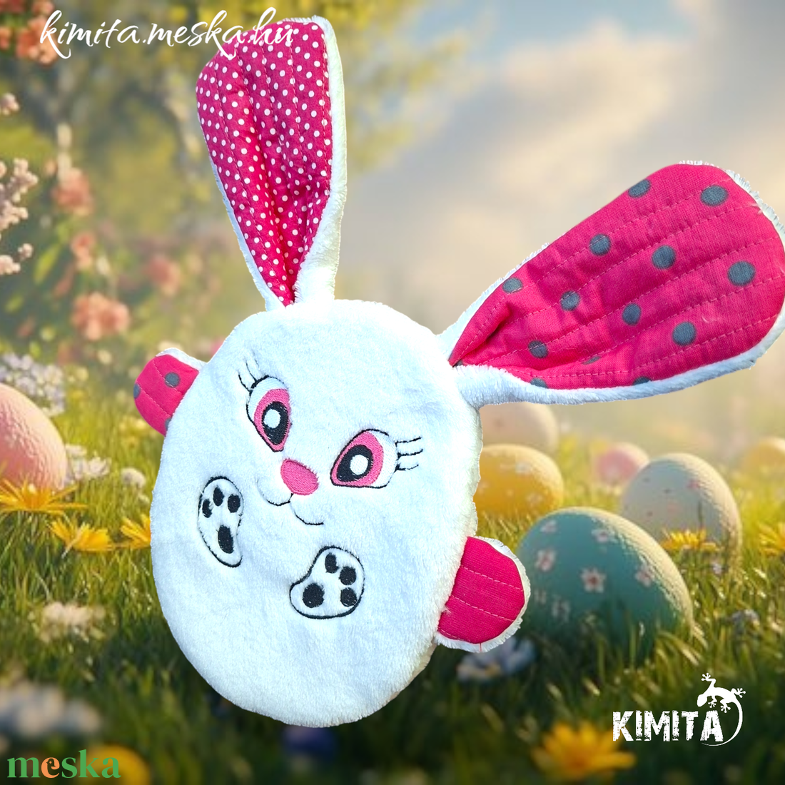 Pénzátadó nyuszi húsvét - ünnepi díszek, dekorációk - húsvéti díszek és dekorációk - húsvéti pénzátadó - Meska.hu