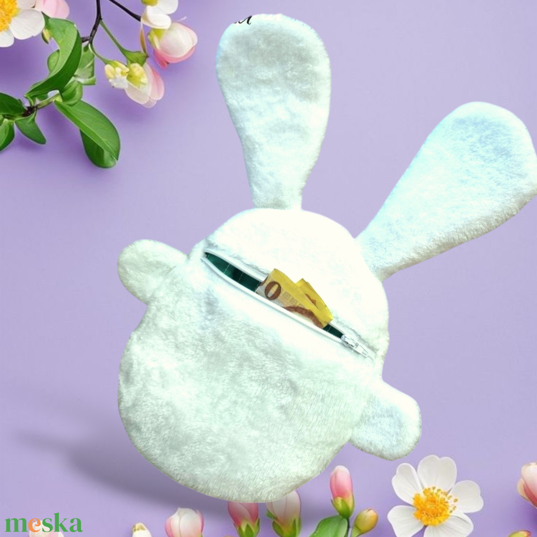 Pénzátadó nyuszi-húsvét - ünnepi díszek, dekorációk - húsvéti díszek és dekorációk - húsvéti pénzátadó - Meska.hu