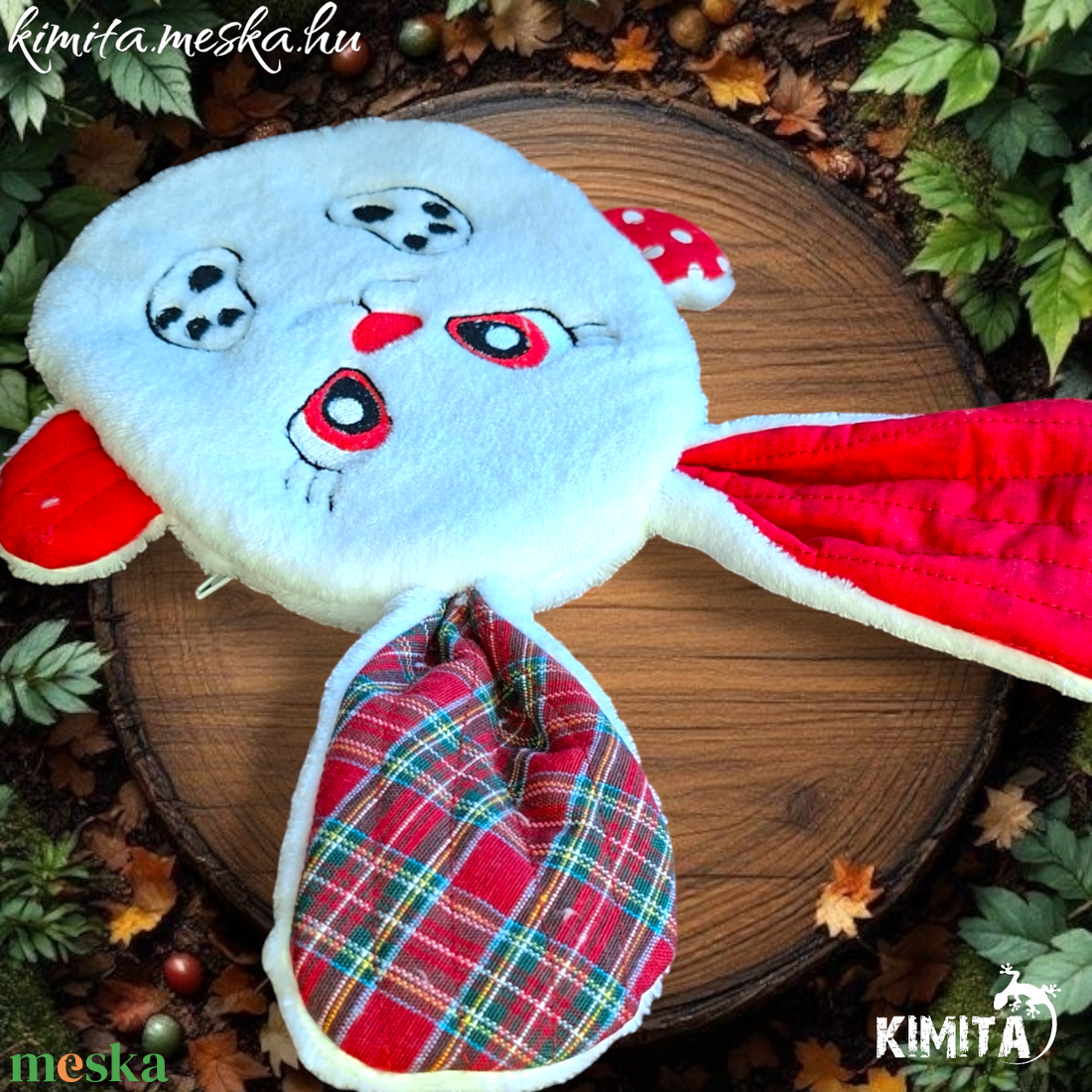 Ajándékátadó nyuszi-húsvét - ünnepi díszek, dekorációk - húsvéti díszek és dekorációk - húsvéti ajándékátadó - Meska.hu