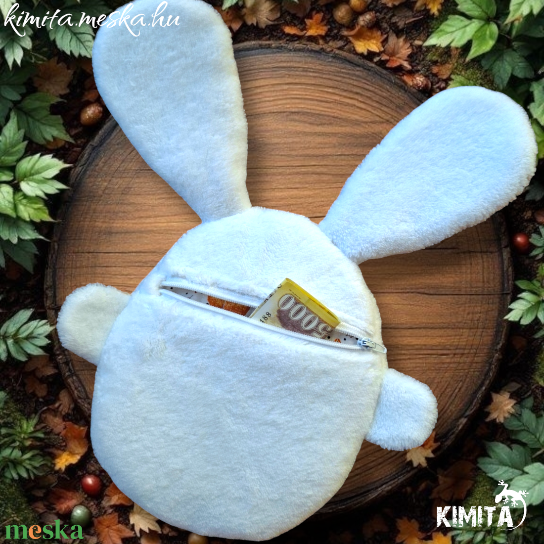 Pénzátadó nyuszi-húsvét - ünnepi díszek, dekorációk - húsvéti díszek és dekorációk - húsvéti pénzátadó - Meska.hu