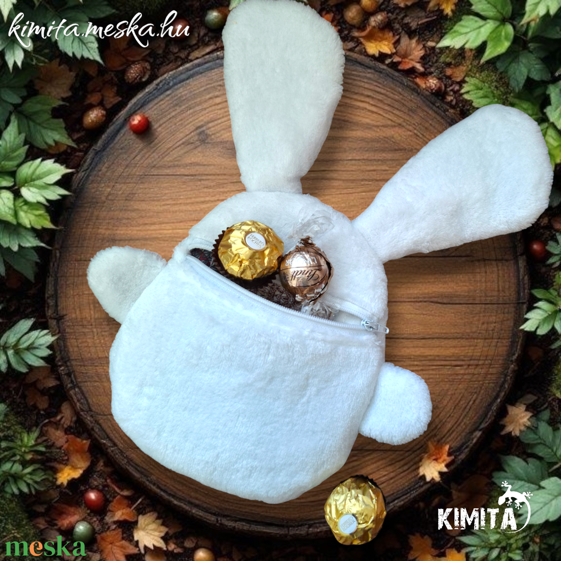 Húsvéti nyuszi zsebbel - játék & sport - plüssállat & játékfigura - nyuszi - Meska.hu