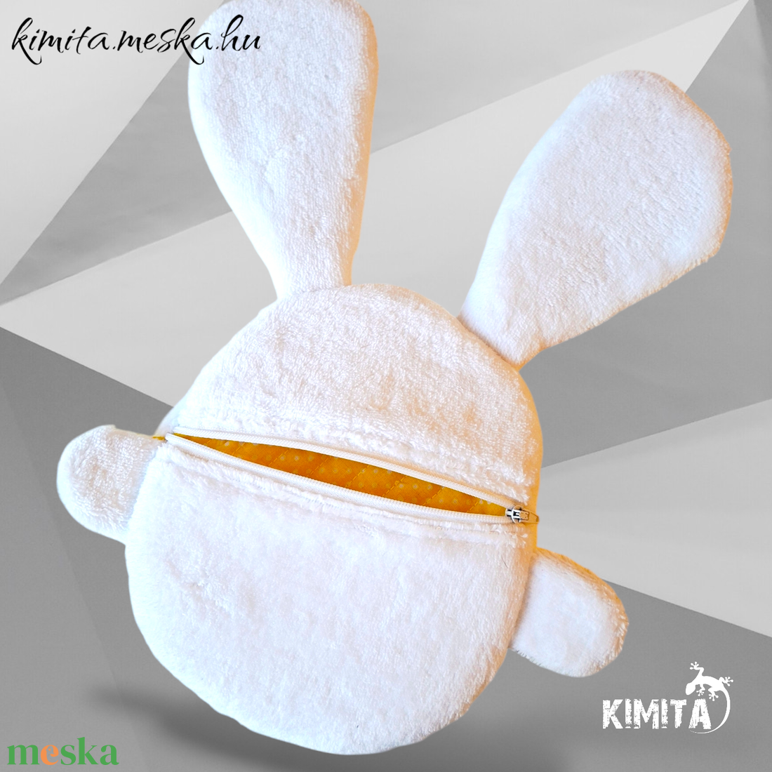 Húsvéti nyuszi zsebbel - ünnepi díszek, dekorációk - húsvéti díszek és dekorációk - húsvéti pénzátadó - Meska.hu