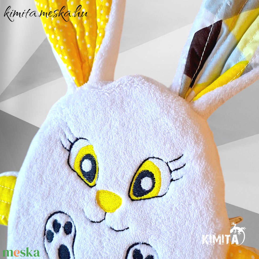 Húsvéti nyuszi zsebbel - ünnepi díszek, dekorációk - húsvéti díszek és dekorációk - húsvéti pénzátadó - Meska.hu