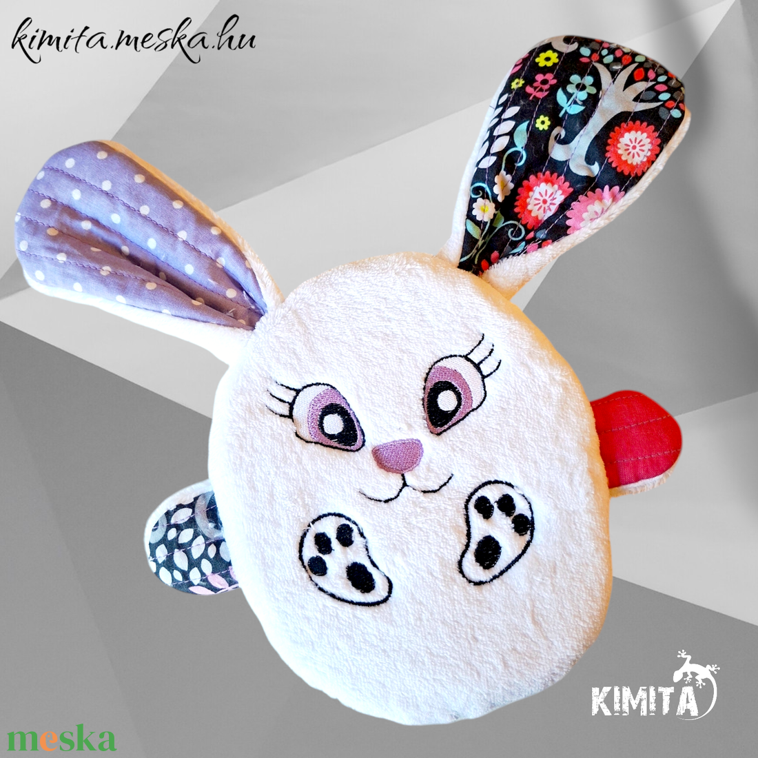 Húsvéti nyuszi zsebbel - ünnepi díszek, dekorációk - húsvéti díszek és dekorációk - húsvéti pénzátadó - Meska.hu