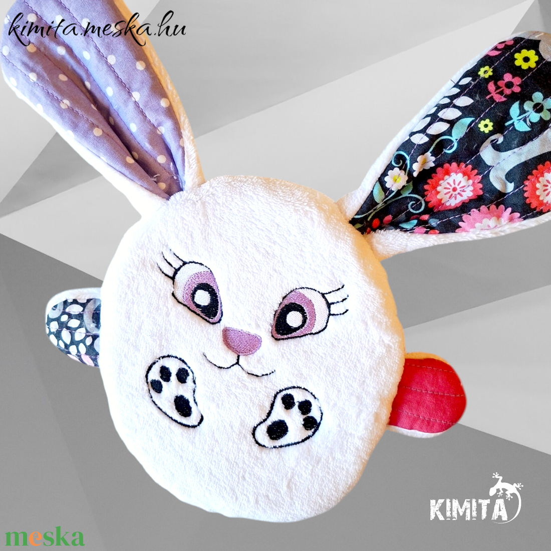 Húsvéti nyuszi zsebbel - ünnepi díszek, dekorációk - húsvéti díszek és dekorációk - húsvéti pénzátadó - Meska.hu