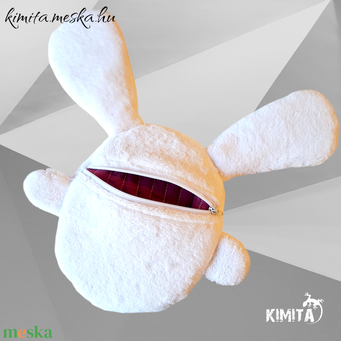 Húsvéti nyuszi zsebbel - ünnepi díszek, dekorációk - húsvéti díszek és dekorációk - húsvéti pénzátadó - Meska.hu