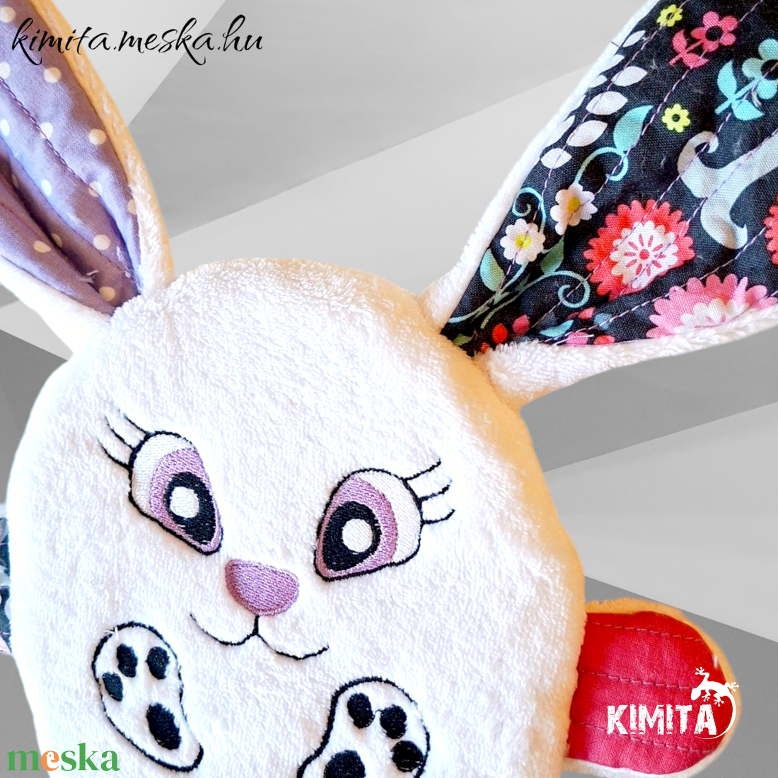 Húsvéti nyuszi zsebbel - ünnepi díszek, dekorációk - húsvéti díszek és dekorációk - húsvéti pénzátadó - Meska.hu