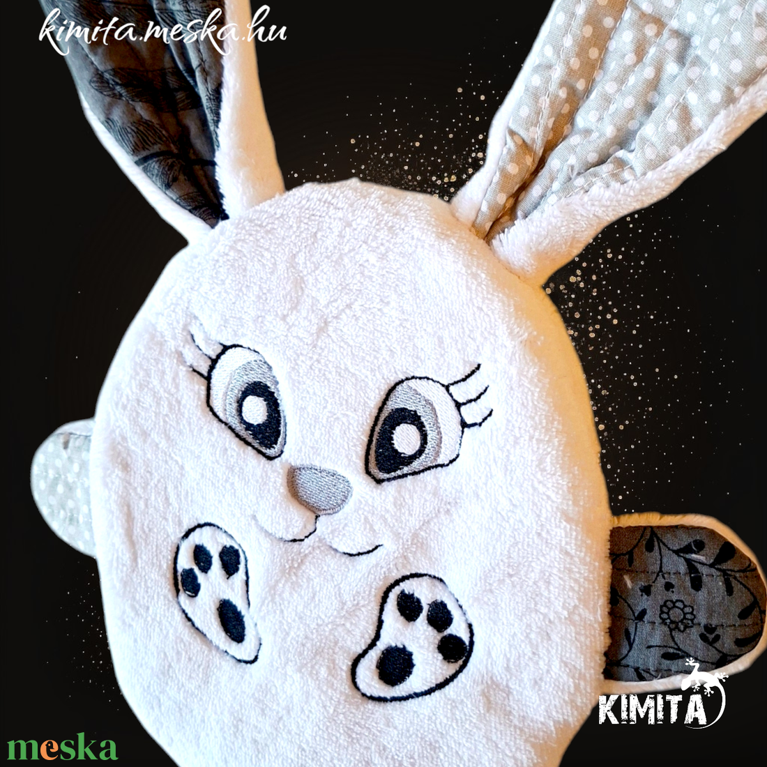 Húsvéti nyuszi zsebbel - ünnepi díszek, dekorációk - húsvéti díszek és dekorációk - húsvéti pénzátadó - Meska.hu