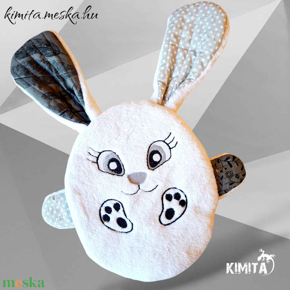 Húsvéti nyuszi zsebbel - ünnepi díszek, dekorációk - húsvéti díszek és dekorációk - húsvéti pénzátadó - Meska.hu