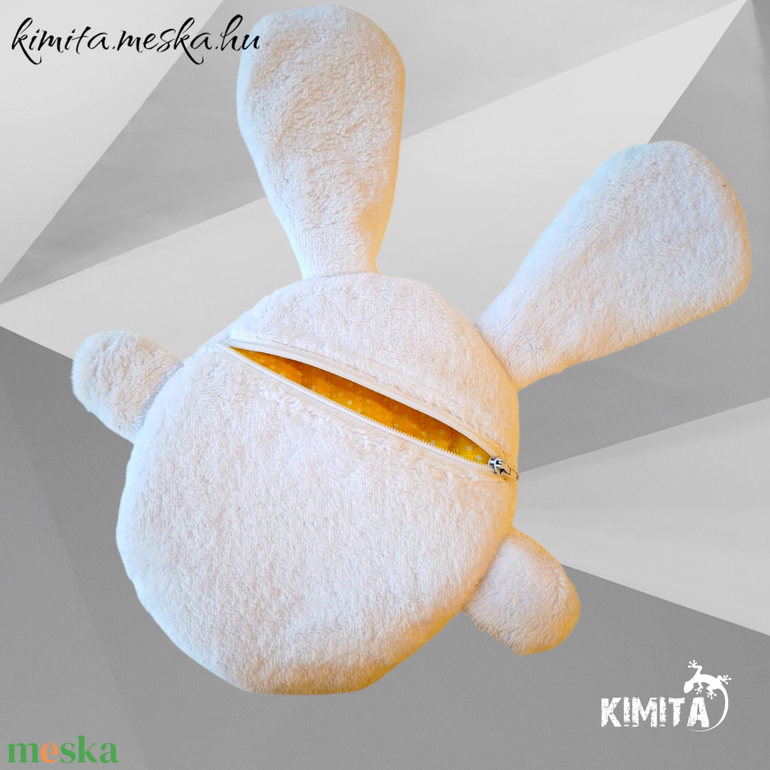 Húsvéti nyuszi zsebbel - ünnepi díszek, dekorációk - húsvéti díszek és dekorációk - húsvéti asztaldíszek - Meska.hu