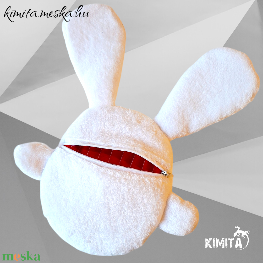 Húsvéti nyuszi zsebbel - ünnepi díszek, dekorációk - húsvéti díszek és dekorációk - húsvéti asztaldíszek - Meska.hu