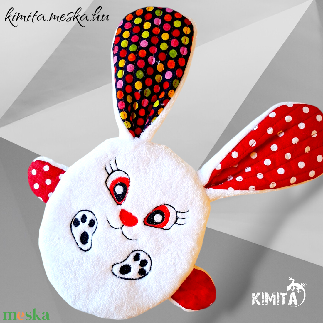 Húsvéti nyuszi zsebbel - ünnepi díszek, dekorációk - húsvéti díszek és dekorációk - húsvéti asztaldíszek - Meska.hu