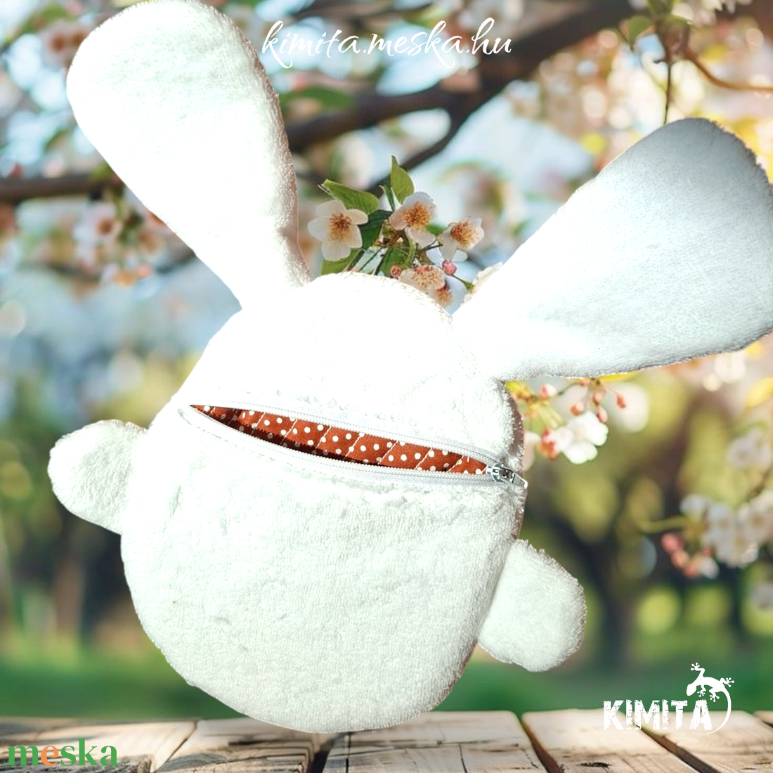 Húsvéti nyuszi zsebbel - játék & sport - plüssállat & játékfigura - nyuszi - Meska.hu