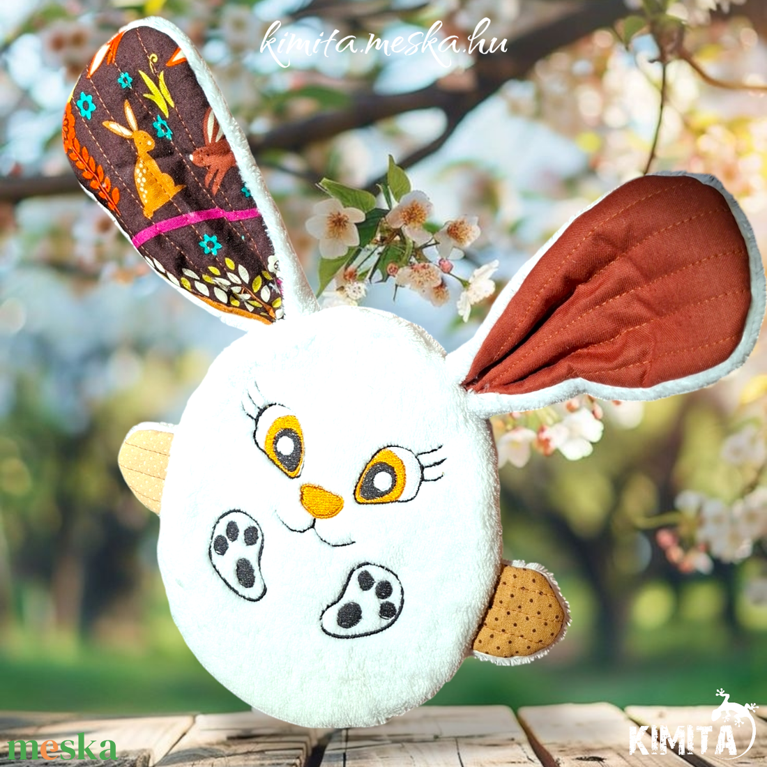 Húsvéti nyuszi zsebbel - játék & sport - plüssállat & játékfigura - nyuszi - Meska.hu