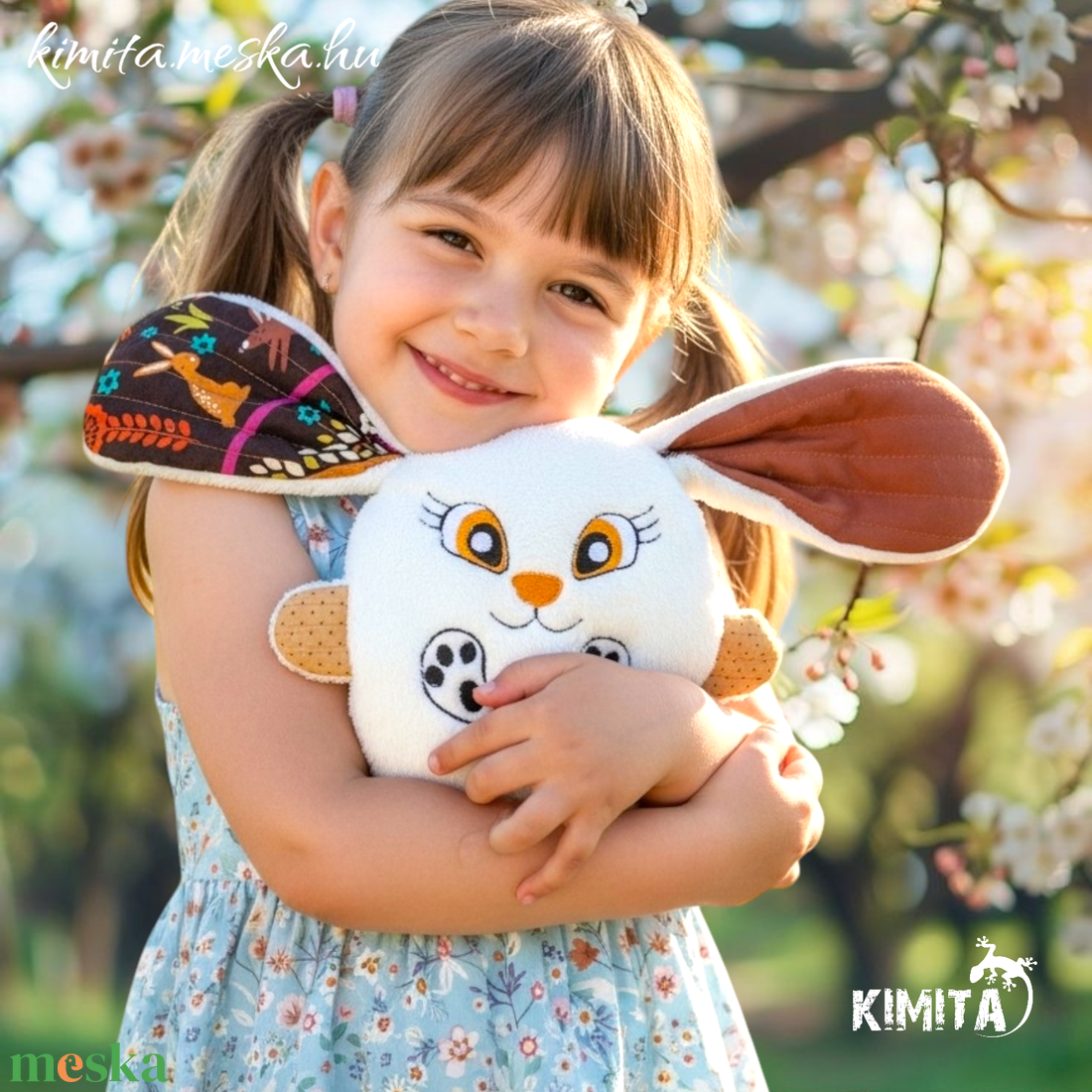 Húsvéti nyuszi zsebbel - játék & sport - plüssállat & játékfigura - nyuszi - Meska.hu