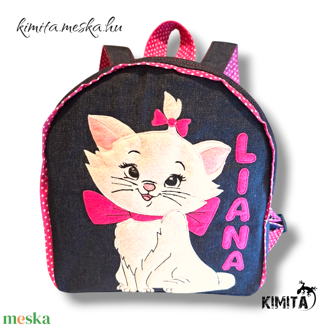 Cicás hátizsák  - táska & tok - hátizsák - kishátizsák - Meska.hu