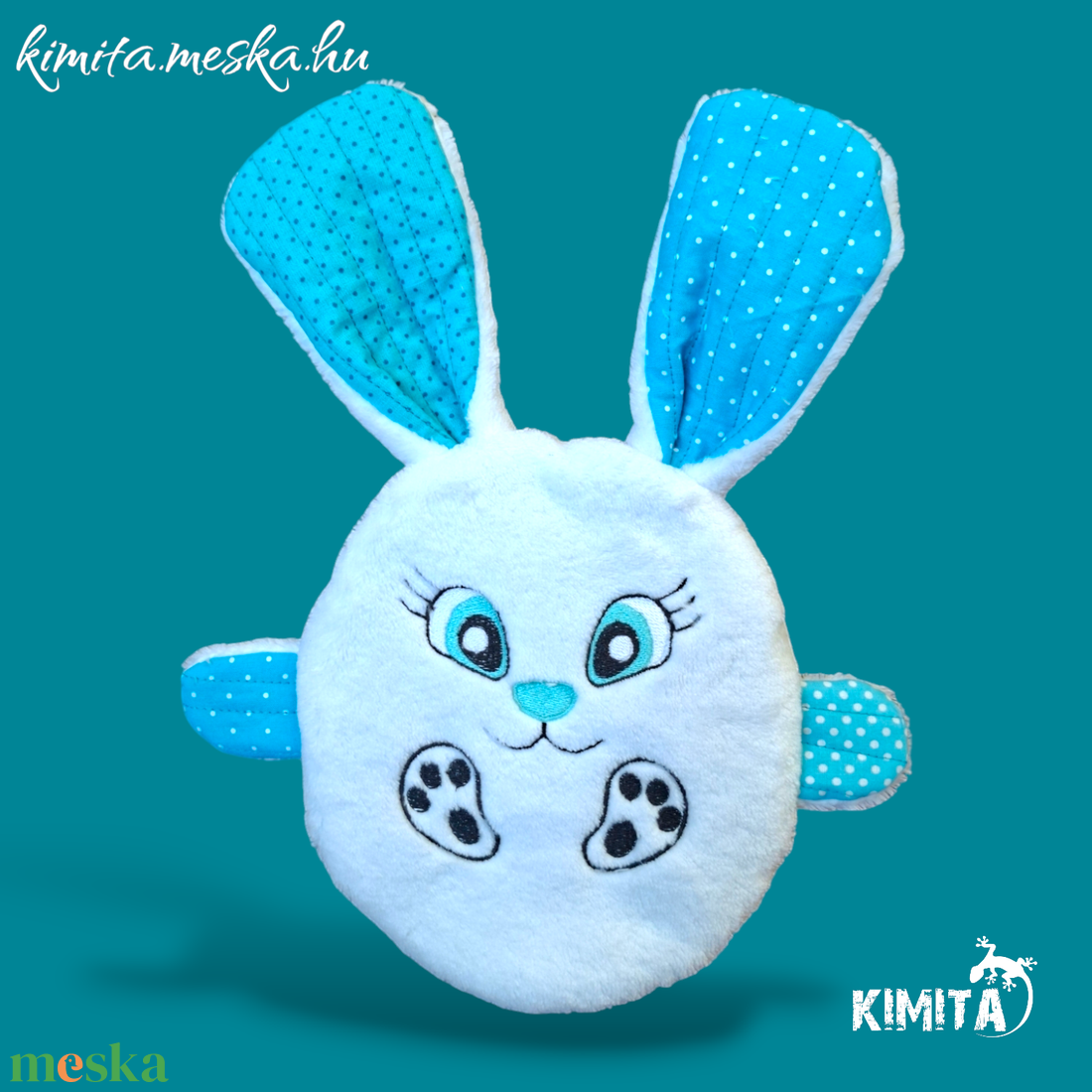 Húsvéti nyuszi zsebbel - ünnepi díszek, dekorációk - húsvéti díszek és dekorációk - húsvéti pénzátadó - Meska.hu