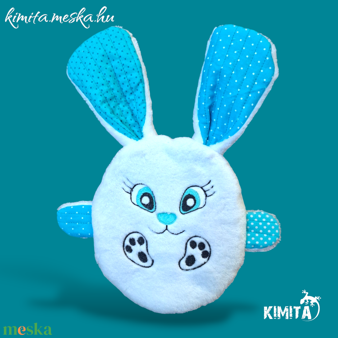 Húsvéti nyuszi zsebbel - ünnepi díszek, dekorációk - húsvéti díszek és dekorációk - húsvéti pénzátadó - Meska.hu