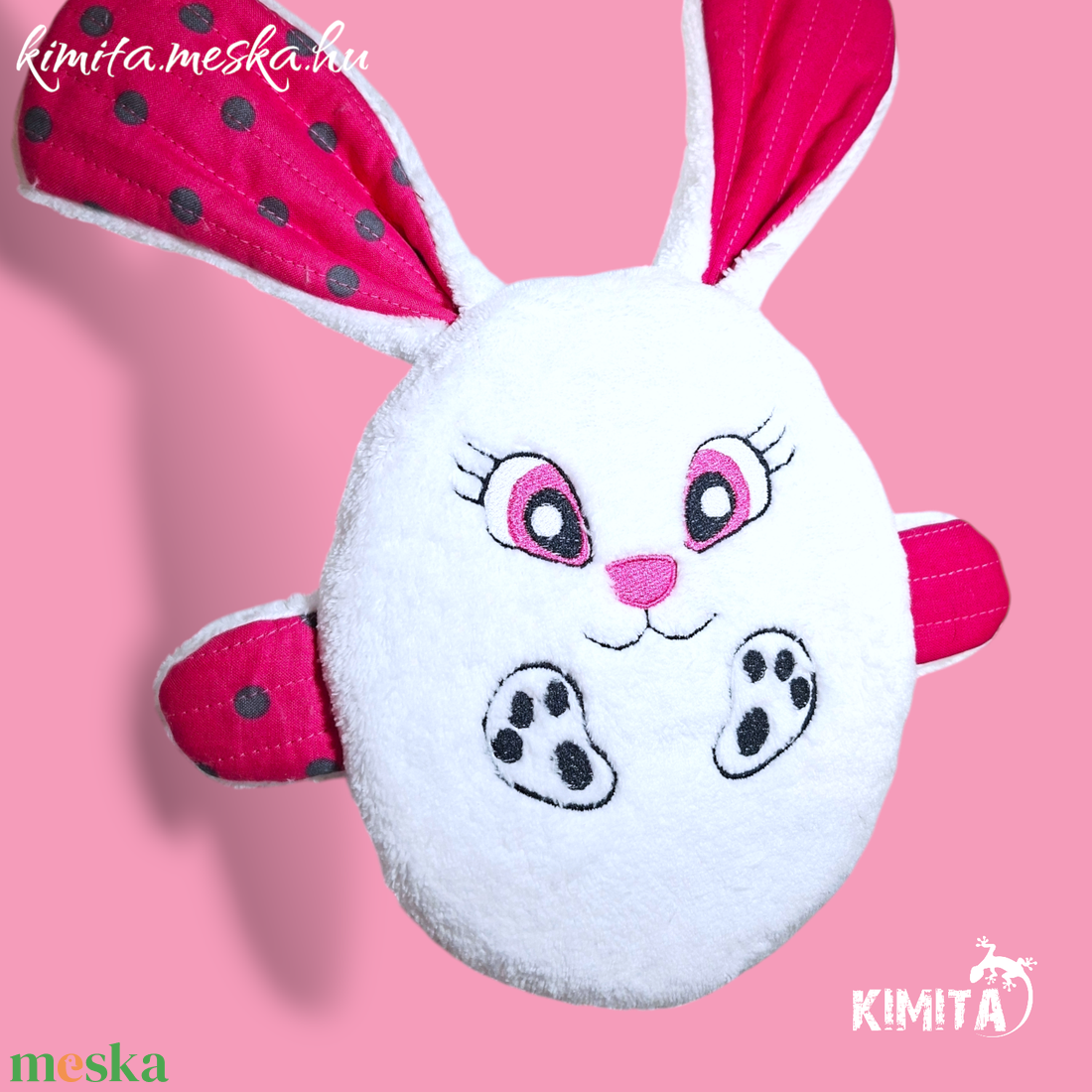 Húsvéti nyuszi zsebbel - táska & tok - neszesszer - Meska.hu