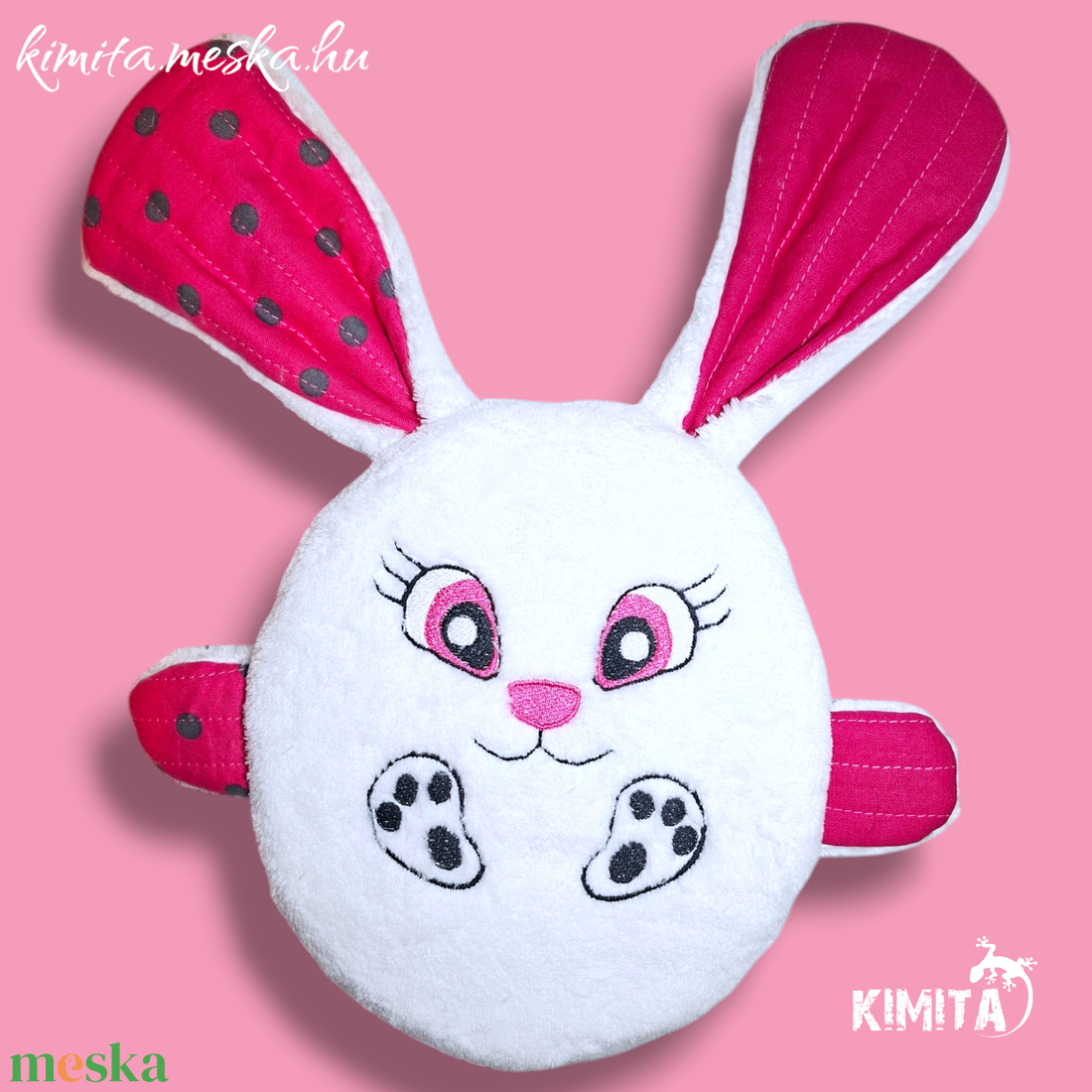 Húsvéti nyuszi zsebbel - táska & tok - neszesszer - Meska.hu