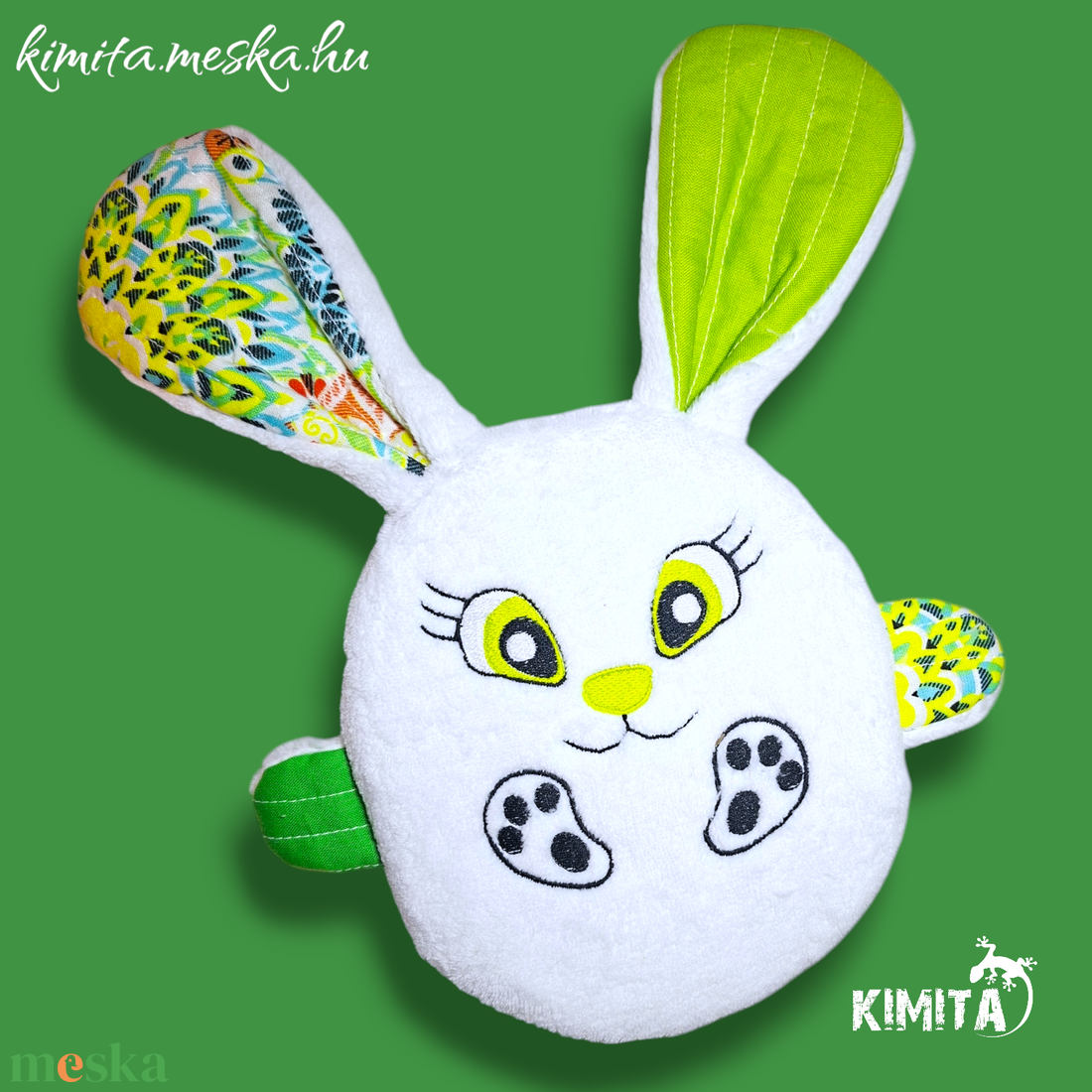 Húsvéti nyuszi zsebbel - ünnepi díszek, dekorációk - húsvéti díszek és dekorációk - húsvéti pénzátadó - Meska.hu