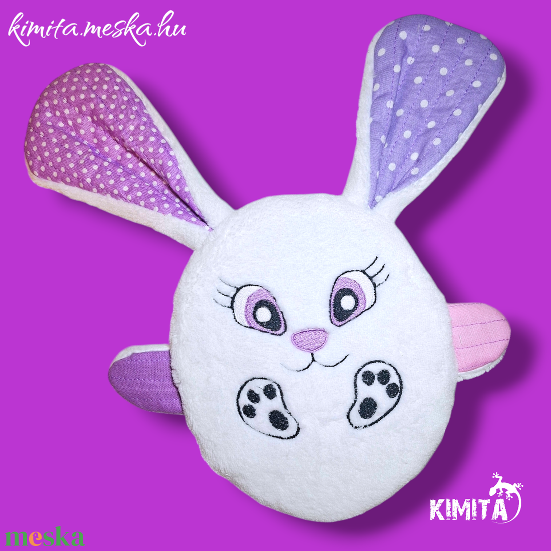 Húsvéti nyuszi zsebbel - ünnepi díszek, dekorációk - húsvéti díszek és dekorációk - húsvéti pénzátadó - Meska.hu