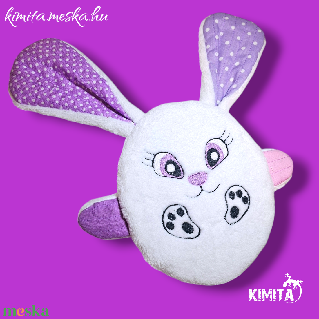 Húsvéti nyuszi zsebbel - ünnepi díszek, dekorációk - húsvéti díszek és dekorációk - húsvéti pénzátadó - Meska.hu