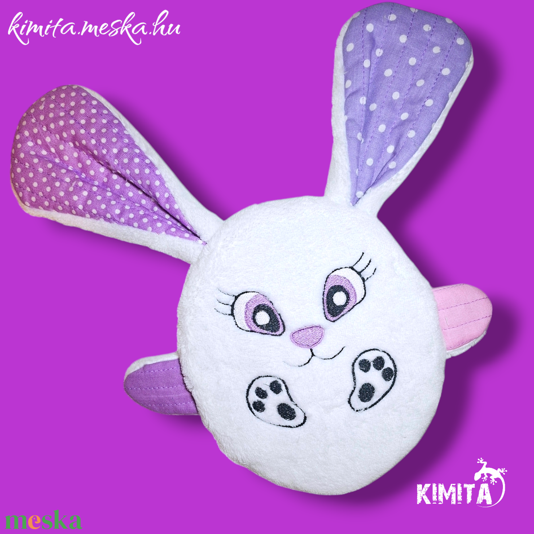 Húsvéti nyuszi zsebbel - ünnepi díszek, dekorációk - húsvéti díszek és dekorációk - húsvéti pénzátadó - Meska.hu