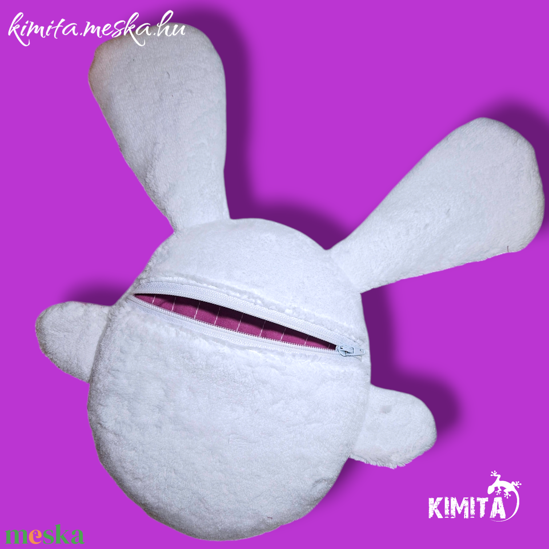 Húsvéti nyuszi zsebbel - ünnepi díszek, dekorációk - húsvéti díszek és dekorációk - húsvéti pénzátadó - Meska.hu