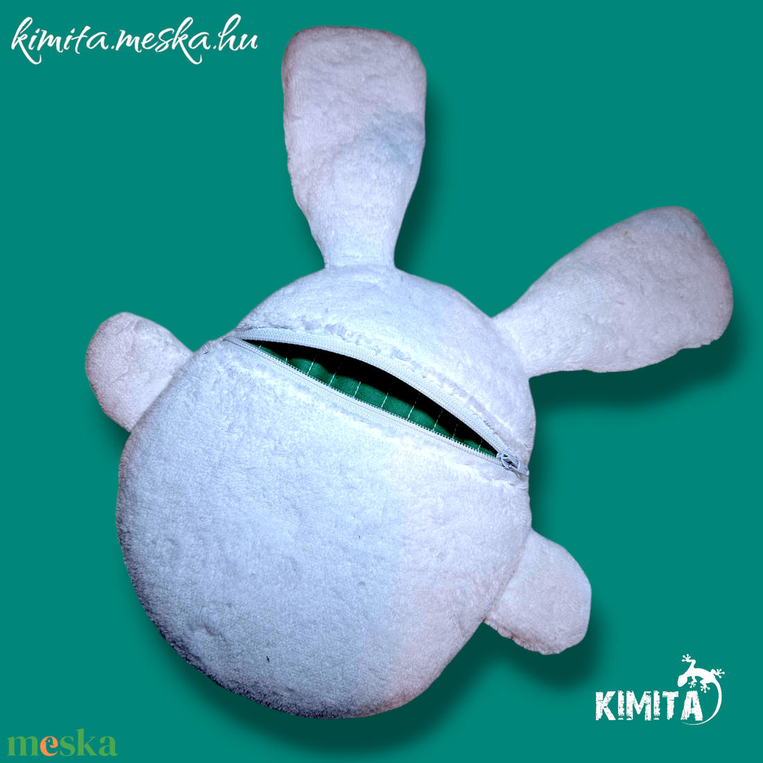 Húsvéti nyuszi zsebbel - ünnepi díszek, dekorációk - húsvéti díszek és dekorációk - húsvéti pénzátadó - Meska.hu