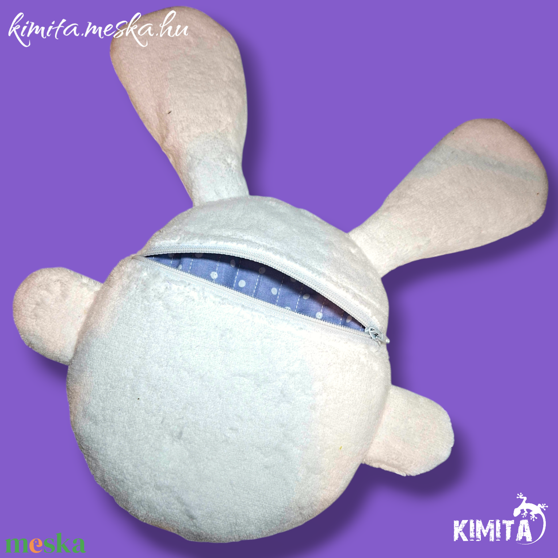 Húsvéti nyuszi zsebbel - ünnepi díszek, dekorációk - húsvéti díszek és dekorációk - húsvéti pénzátadó - Meska.hu