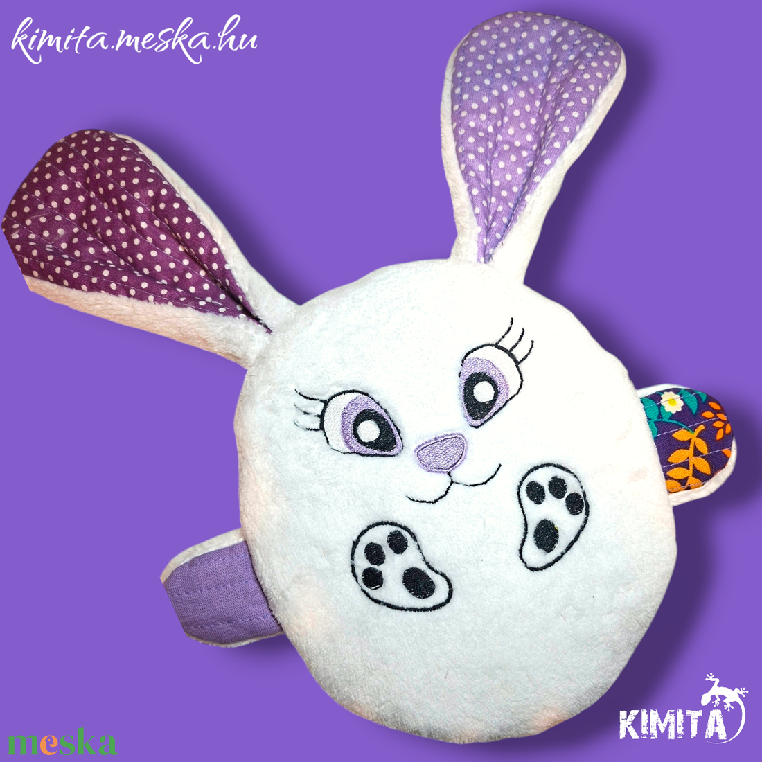 Húsvéti nyuszi zsebbel - ünnepi díszek, dekorációk - húsvéti díszek és dekorációk - húsvéti pénzátadó - Meska.hu