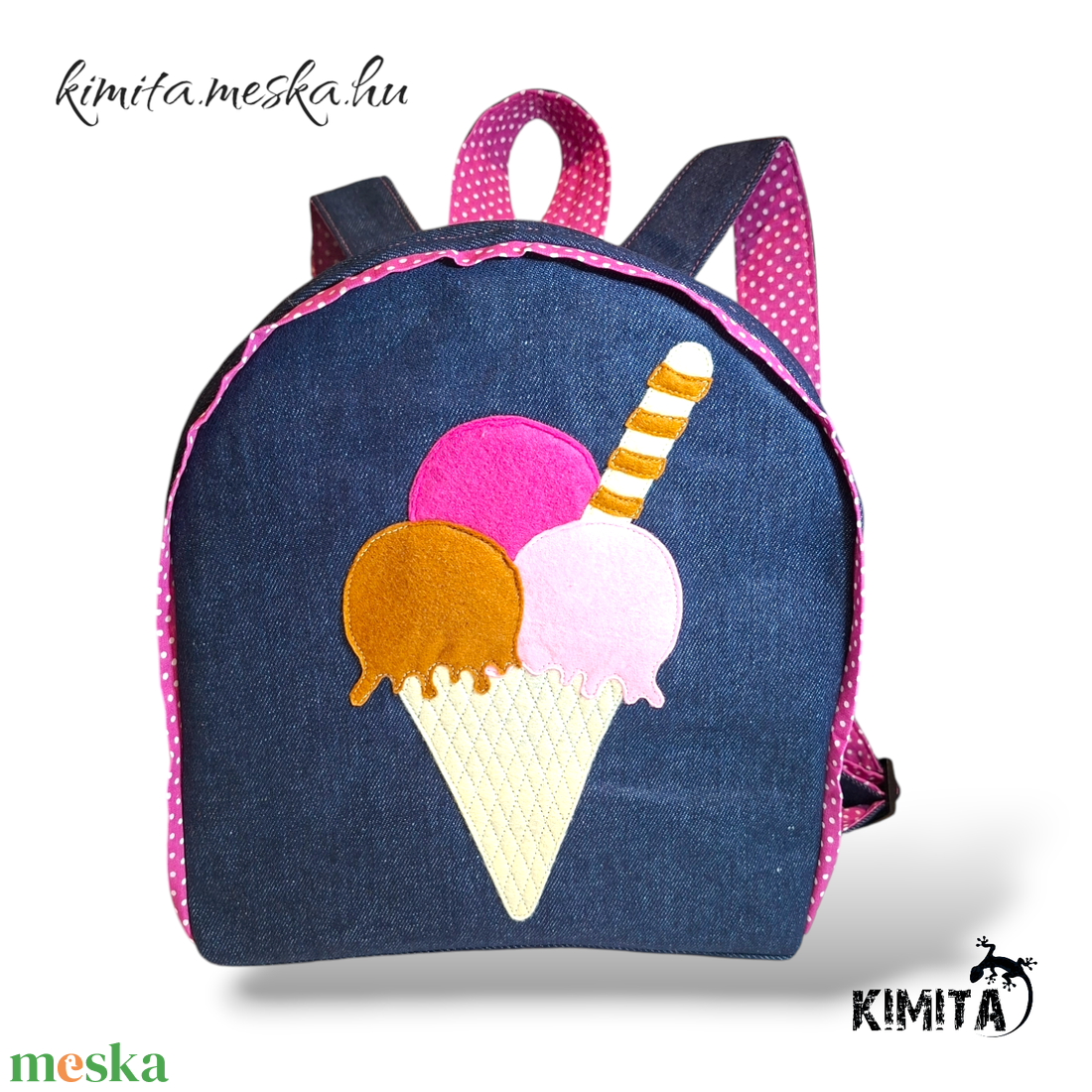 Fagyis/ fagylaltos hátizsák - táska & tok - hátizsák - kishátizsák - Meska.hu