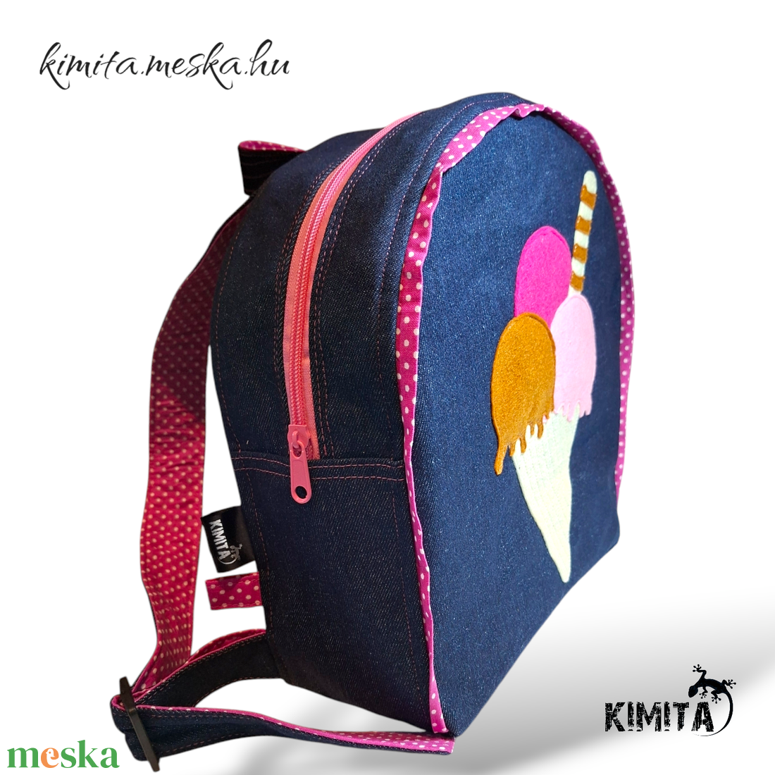 Fagyis/ fagylaltos hátizsák - táska & tok - hátizsák - kishátizsák - Meska.hu