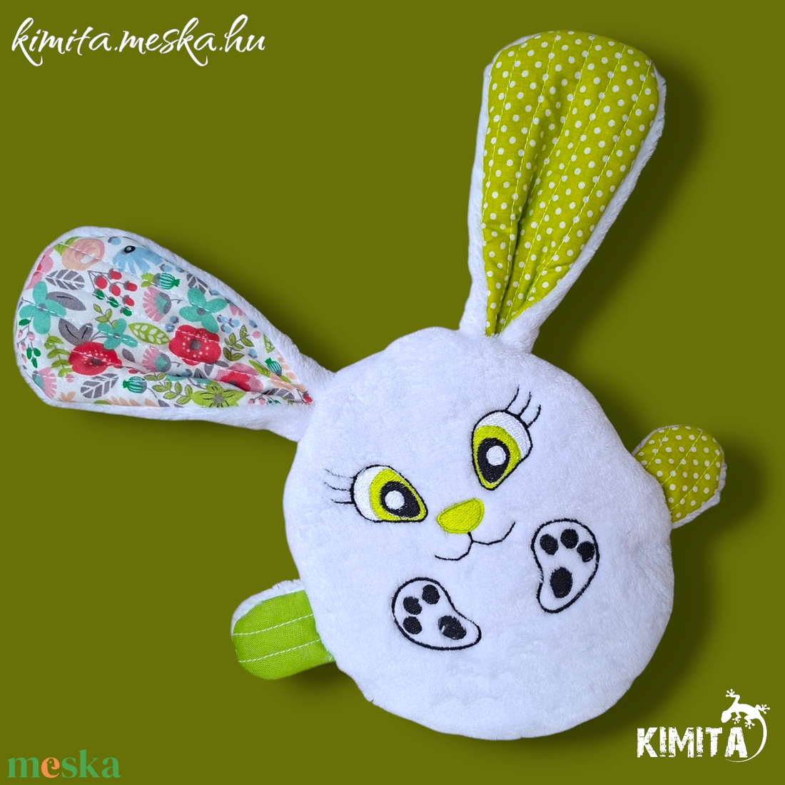Húsvéti nyuszi zsebbel - ünnepi díszek, dekorációk - húsvéti díszek és dekorációk - húsvéti pénzátadó - Meska.hu