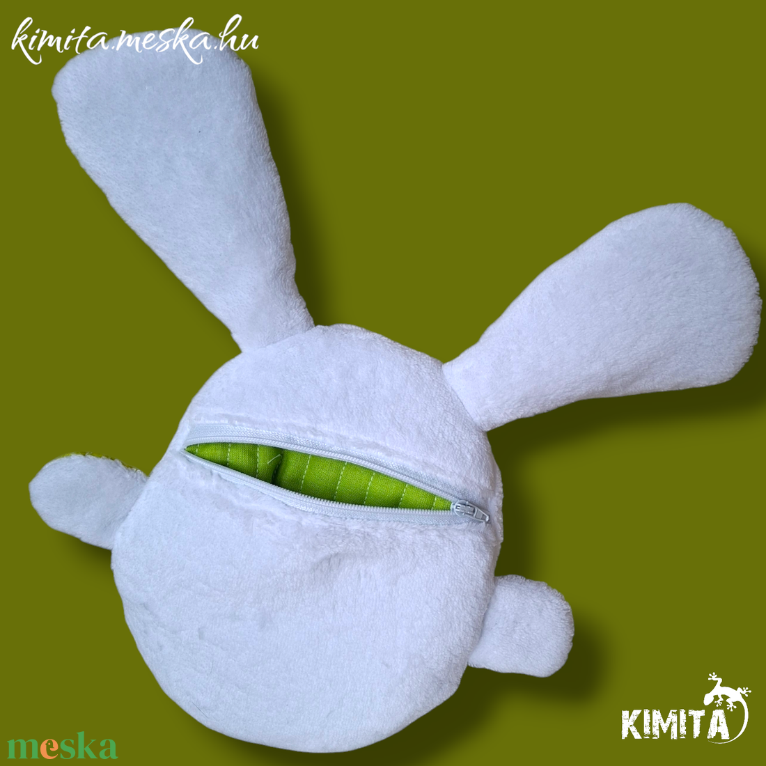 Húsvéti nyuszi zsebbel - ünnepi díszek, dekorációk - húsvéti díszek és dekorációk - húsvéti pénzátadó - Meska.hu