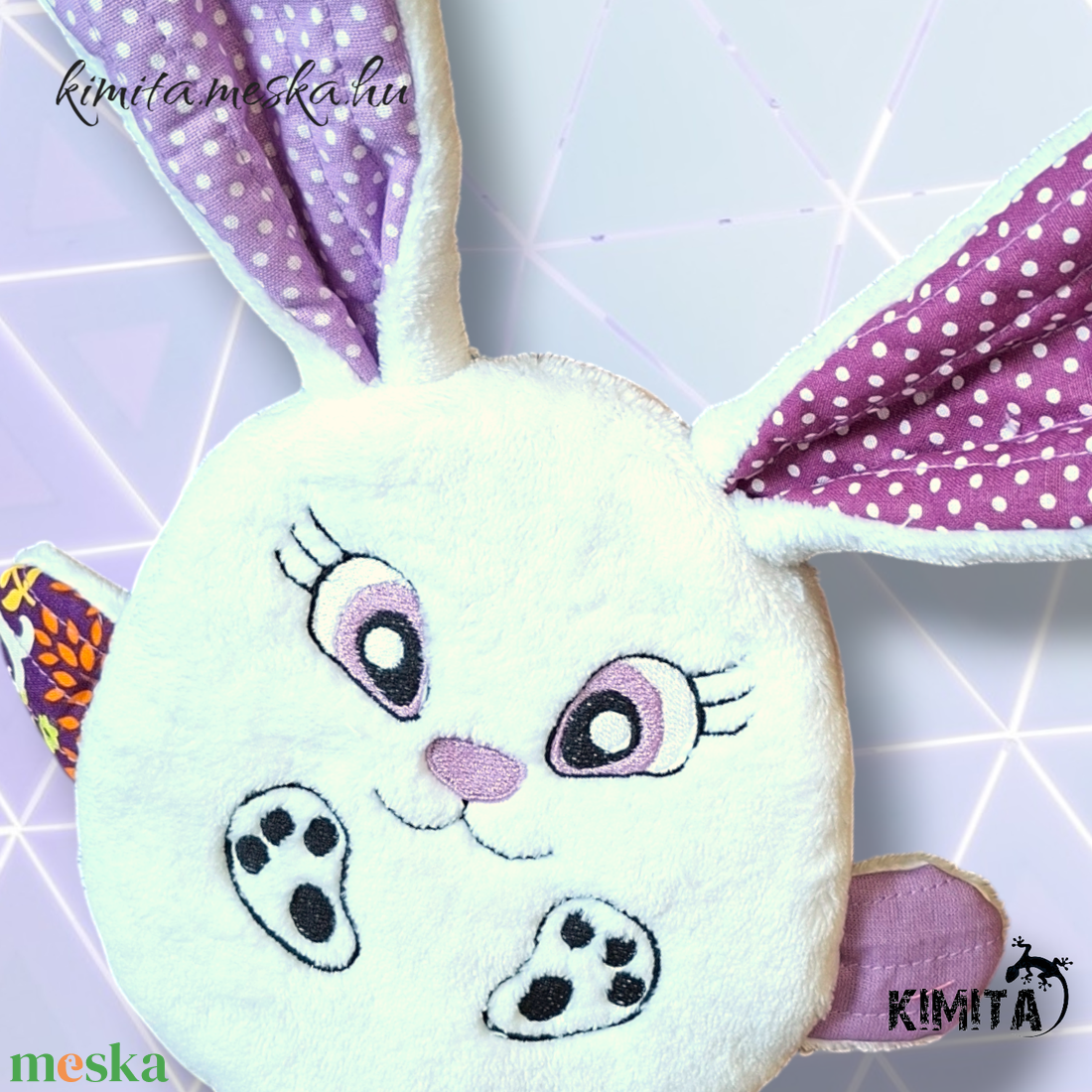 Húsvéti nyuszi zsebbel - ünnepi díszek, dekorációk - húsvéti díszek és dekorációk - húsvéti pénzátadó - Meska.hu